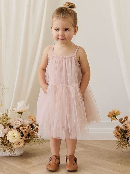 【ベビー＆キッズ】チュールキャミワンピースPetite Heart Rose（80～120cm）