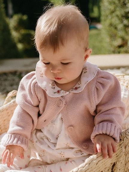 【ベビー＆キッズ】ニットカーデ Sweetpea Marle（70～120cm）